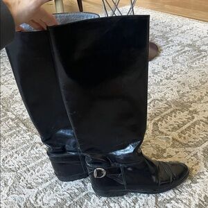 Vintage Charles David, leather riding boots size 6